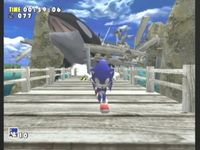 une photo d'Ã©cran de Sonic Adventure sur Sega Dreamcast